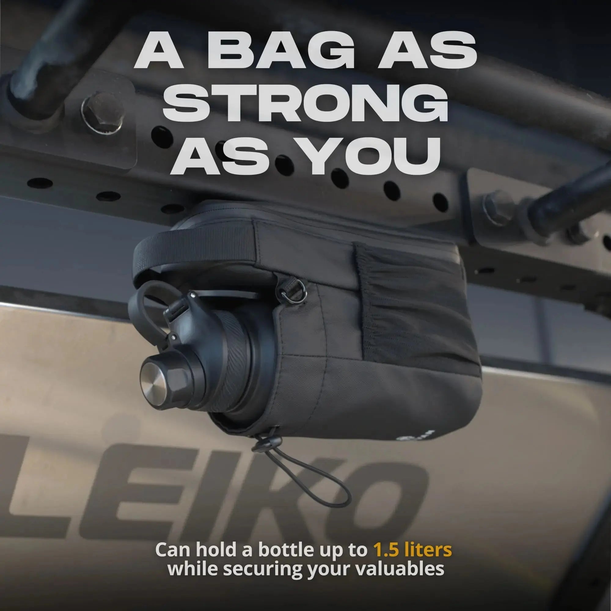 SAC DE SPORT MAGNÉTIQUE AVEC PORTE-BOUTEILLE NOIR ENIVAN