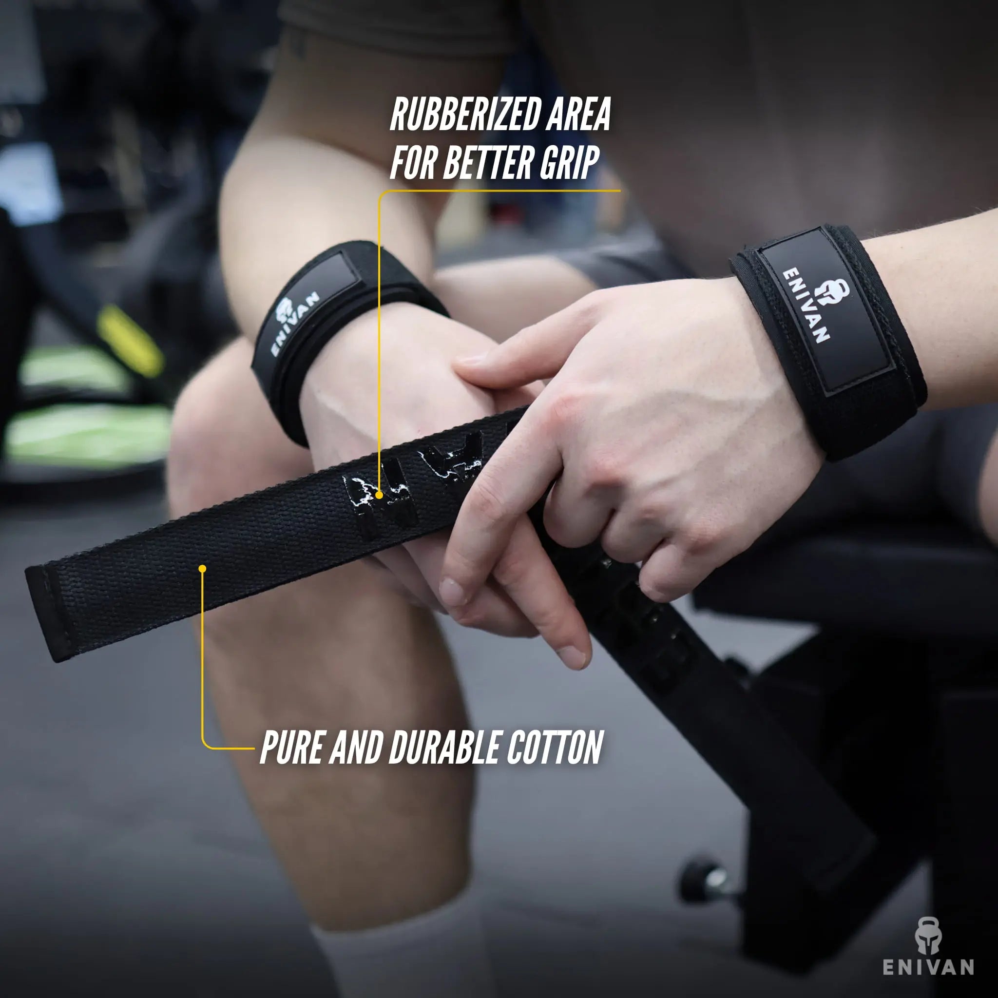 SANGLES DE TIRAGE MUSCULATION AUTOGRIP ENIVAN Enivan