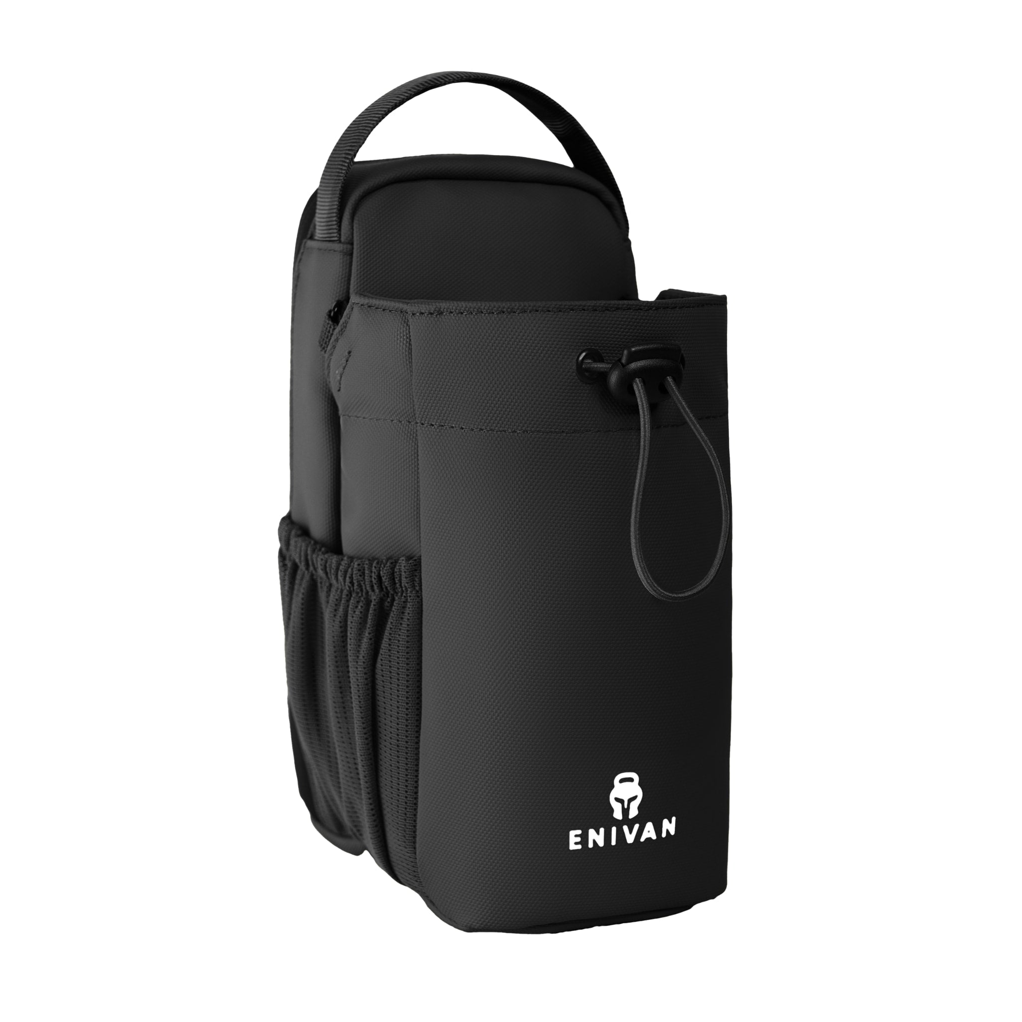 ENIVAN BLACK MAGNETIC SPORTS BAG WITH BOTTLE HOLDER